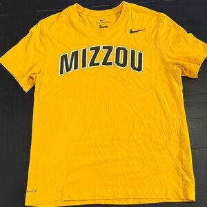 Nike Short-Sleeve Mizzou Graphic Tee in Yellow and Black